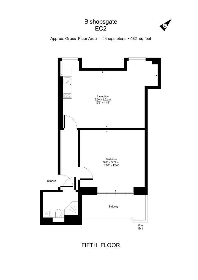 Apartment 5, 48 Bishopsgate By City Living Londra Dış mekan fotoğraf